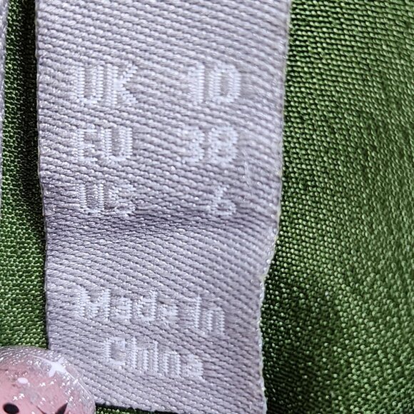 ASOS Design Womens Size 6 Tall Green Sequin Mini Dress V Neck Draped - Picture 6 of 12